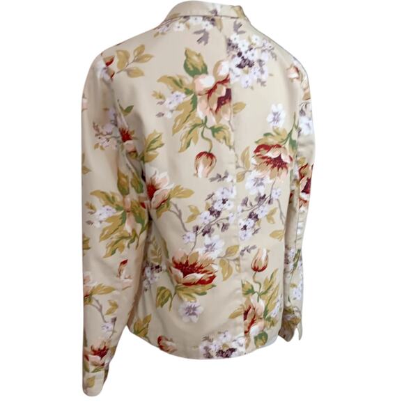 COLDWATER CREEK Embroidered Floral Jacket Blazer XS Romantic‎ Cottagecore Career - Picture 12 of 13